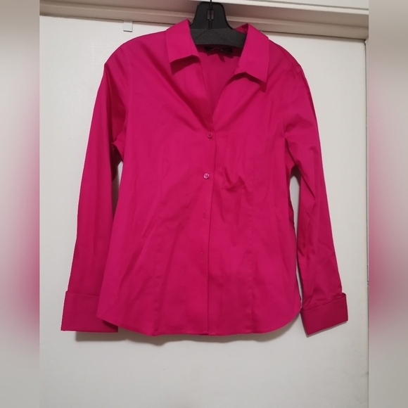 Jones New York Pink Button-Up Shirt Women’s Size 10 P - Picture 1 of 3